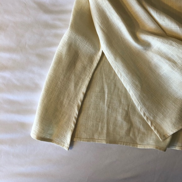 Zara Asymmetrical Linen-Blend Belted Top - Picture 4 of 4